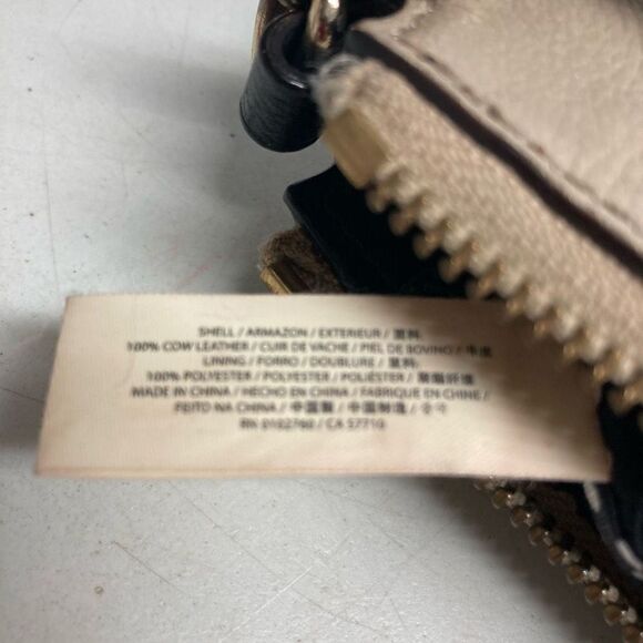 KATE SPADE Villabella Avenue Celina Leather Crossbody Bow Bag Tan & Black - Picture 11 of 12